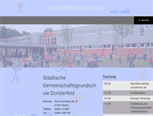 Tablet Screenshot of dorsterfeldschule.de